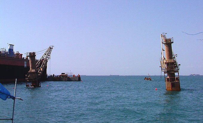 Salvage And Refloating Of Floating Dry Dock No1 at Jeddah Shipyard (JSRY) January 2014.