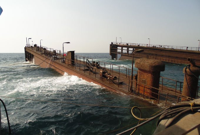 Salvage And Refloating Of Floating Dry Dock No1 at Jeddah Shipyard (JSRY) January 2014.