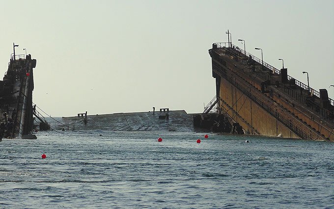 Salvage And Refloating Of Floating Dry Dock No1 at Jeddah Shipyard (JSRY) January 2014.