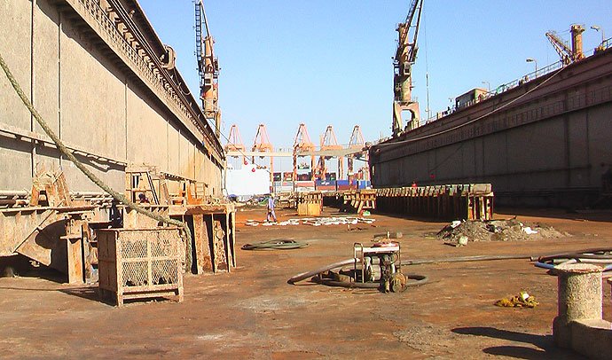 Salvage And Refloating Of Floating Dry Dock No1 at Jeddah Shipyard (JSRY) January 2014.