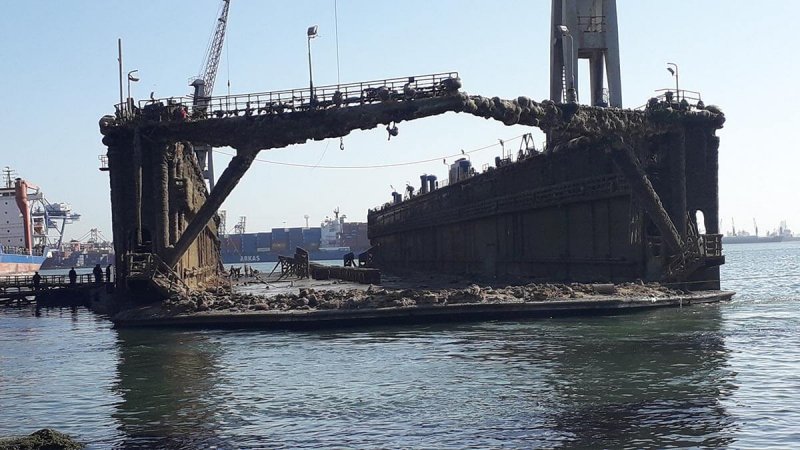 Salvage & Re-floating of 6000 ton Floating Dock at Egyptian Ship Repairs & Building Co